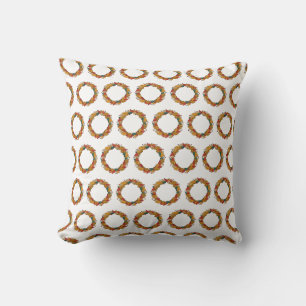 Coussin Couronne de feuilles automnales