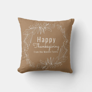 Coussin Couronne de glands de Thanksgiving Illustration de
