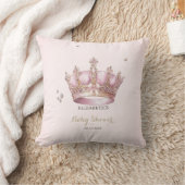 Coussin Couronne de Petite Princesse Perles Points Bébé Na (Couverture)