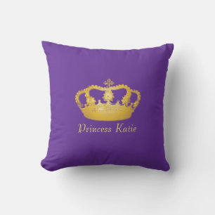Coussin Couronne dorée