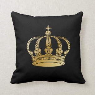 Coussin Couronne noire de cru d'or