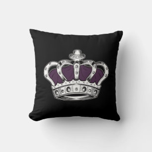 Coussin Couronne - pourpre