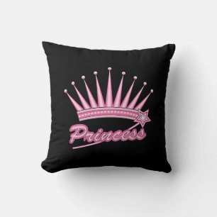 Coussin Couronne rose princesse