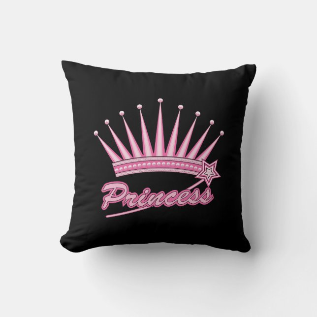 Coussin Couronne rose princesse (Recto)