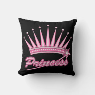 Coussin Couronne rose princesse