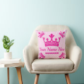 Coussin Couronne rose princesse (Chaise)