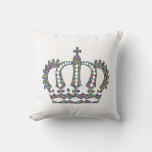 Coussin Couronne royale en motifs