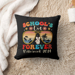 Coussin Cours Finis Pour Toujours Enseignant Retraité Dern