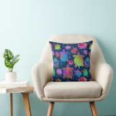 Coussin Course avec des tortues dans les profondeurs océan (Chaise)