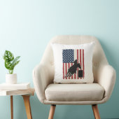 Coussin Course de tonneaux Drapeau américain Conception ve (Chaise)