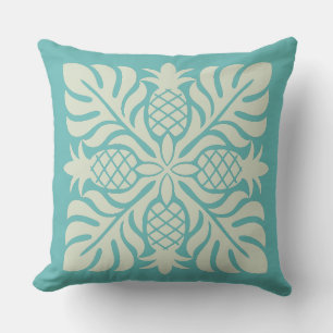 Coussin Courtepoint Hawaïen Ananas
