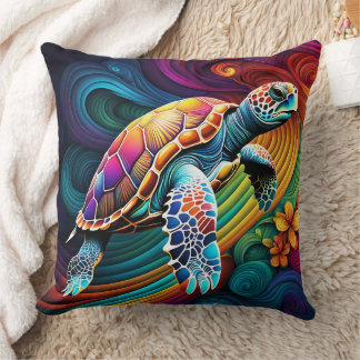 COUSSIN COUSHION DE TORTUE ABSTRAIT