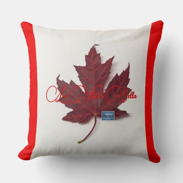 Coussin Coussin1-R&W(Maple Leaf-Bella-A)RFPMDesigns ©️ 202 (Recto)