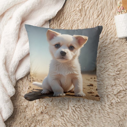 Coussin coussin à chiot mignon (Couverture)