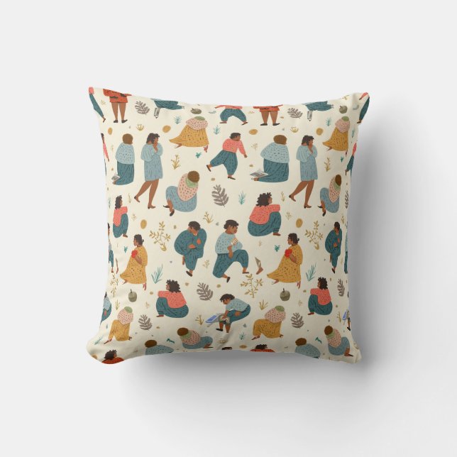 Coussin coussin au design motif moderne (Recto)