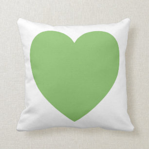Coussin Coussin/coussin verts de coeur