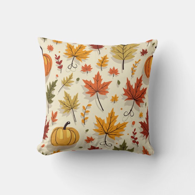 coussin coussin d'automne chaud (Recto)