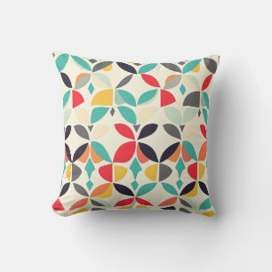 Coussin Coussin de fleurs rétro