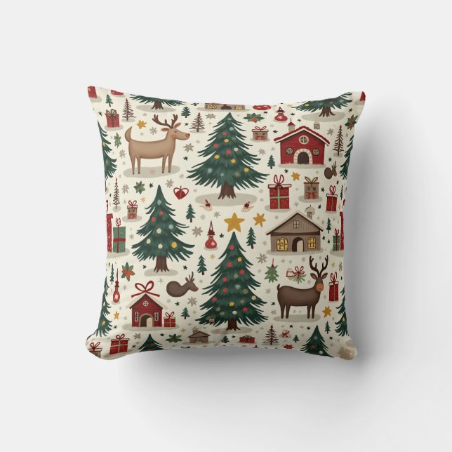 coussin coussin de noël. (Recto)