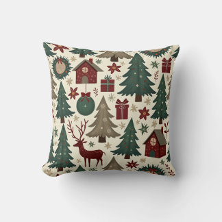 Coussin coussin de Noël paisible