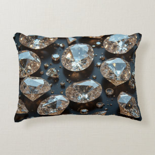 Coussin coussin diamant a l'air vrai luxe diamant