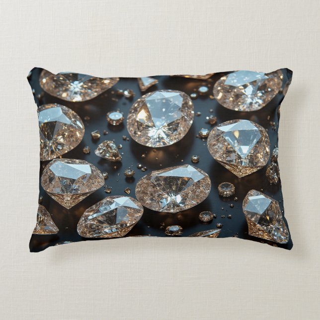 Coussin coussin diamant a l'air vrai luxe diamant (Devant)