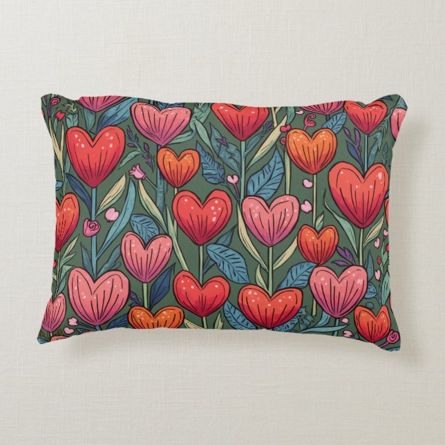 coussin coussin fleuri (Dos)