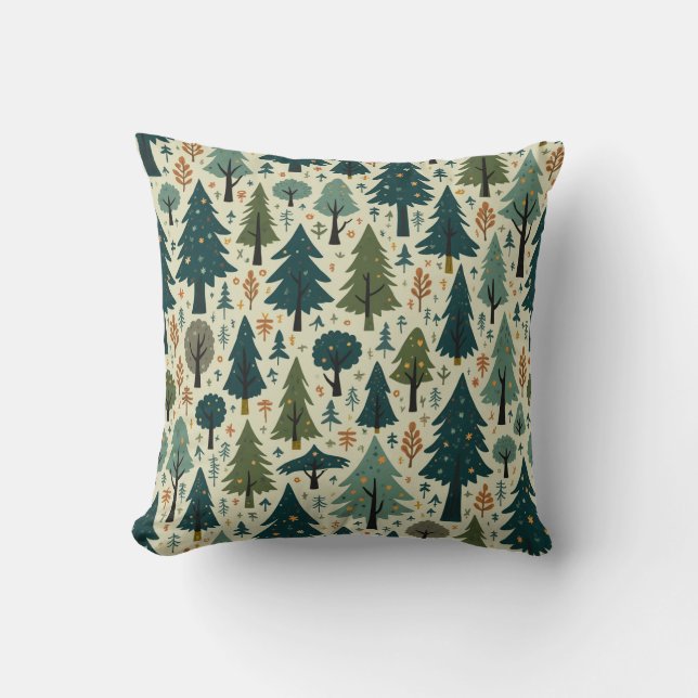 coussin coussin forestier (Recto)
