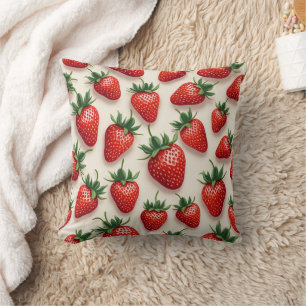 Coussin coussin fraise