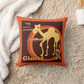 Coussin Coussin-Gimmel de jet d'alphabet hébreu (Couverture)