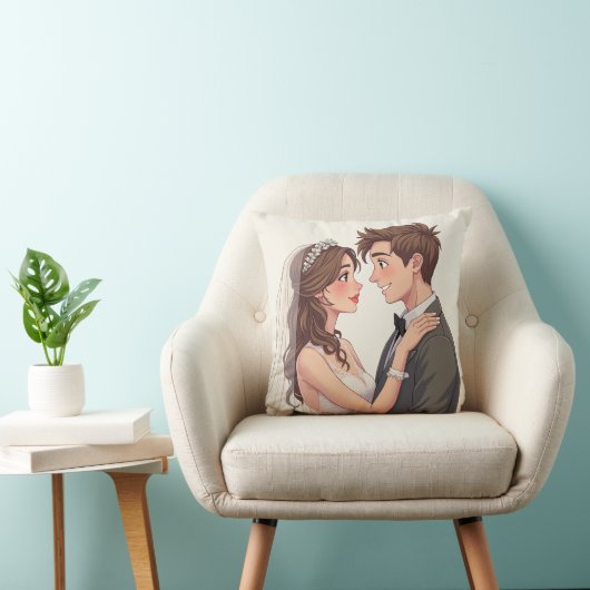 Coussin Coussin mariage Anniversaire (Chaise)