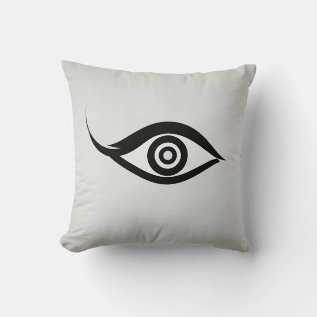 Coussin "Coussin minimaliste du logo oculaire" (Recto)