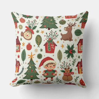 Coussin coussin motif de Noël
