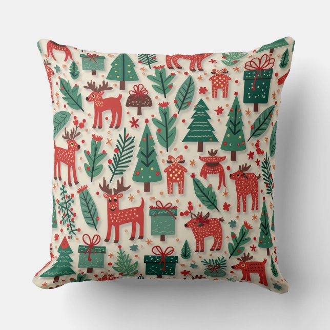 Coussin coussin motif de Noël (Recto)