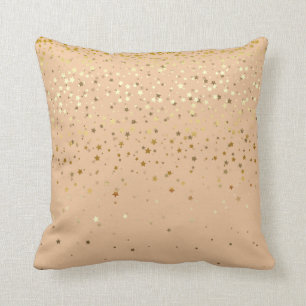 Coussin Coussin-Pêche carrée de petites étoiles d'or