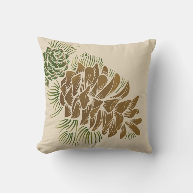 Coussin Coussin-Pinecones de jet (Recto)