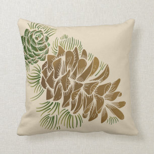 Coussin Coussin-Pinecones de jet