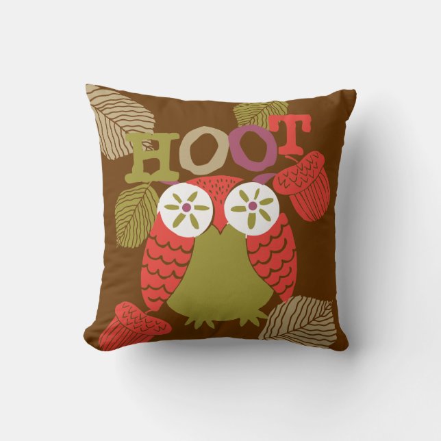 Coussin Coussin Red Hoot Owl (Recto)