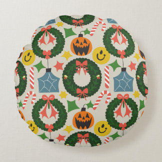 Coussin coussin rond de Noël