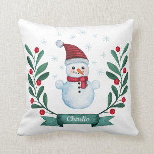 Coussin Coutume de neige de Noël