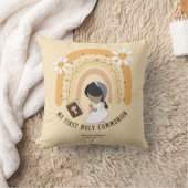 Coussin Coutume Première Sainte Communion Cute Black Coiff (Couverture)