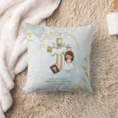 Coussin Coutume Première Sainte Communion Cute Brown Coiff (Couverture)