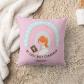 Coussin Coutume Première Sainte Communion Cute Red Hair Gi (Couverture)