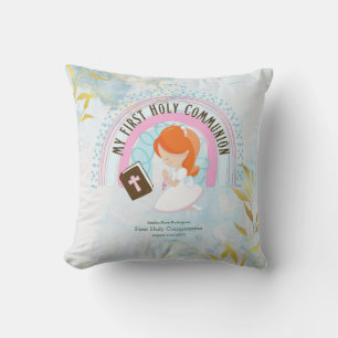 Coussin Coutume Première Sainte Communion Cute Red Hair Gi