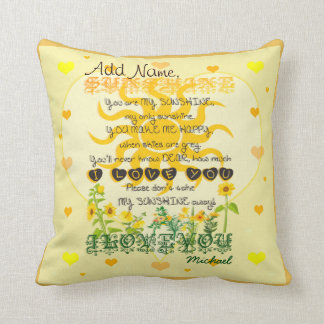 Coussin Coutume vous êtes mon soleil