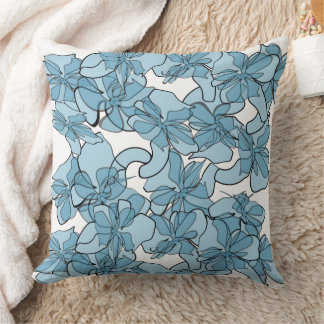Coussin Couvercle bleu Petal Harmony