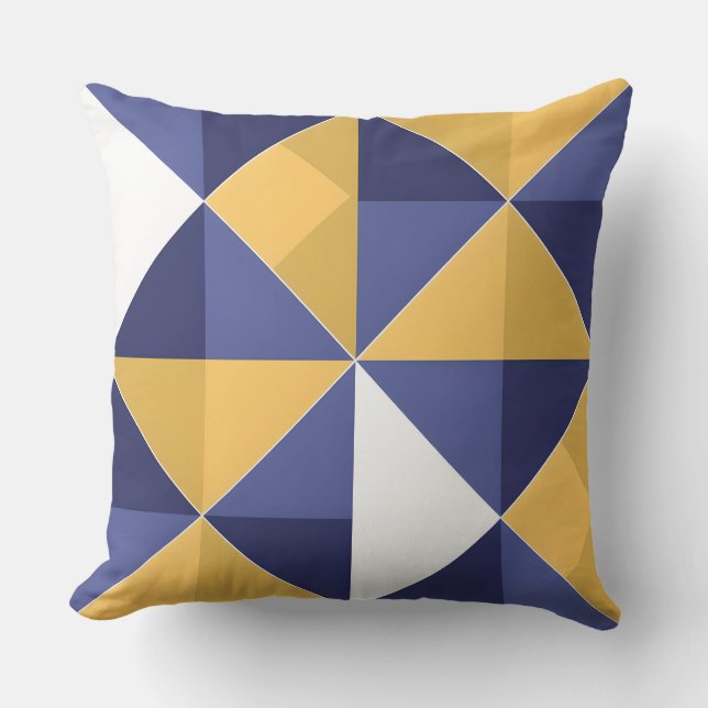 Coussin Couvercle d'oreiller à jet Motif géométrique - mod (Recto)