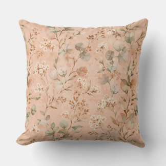 Coussin Couverture bébé botanique vintage à vigne florale
