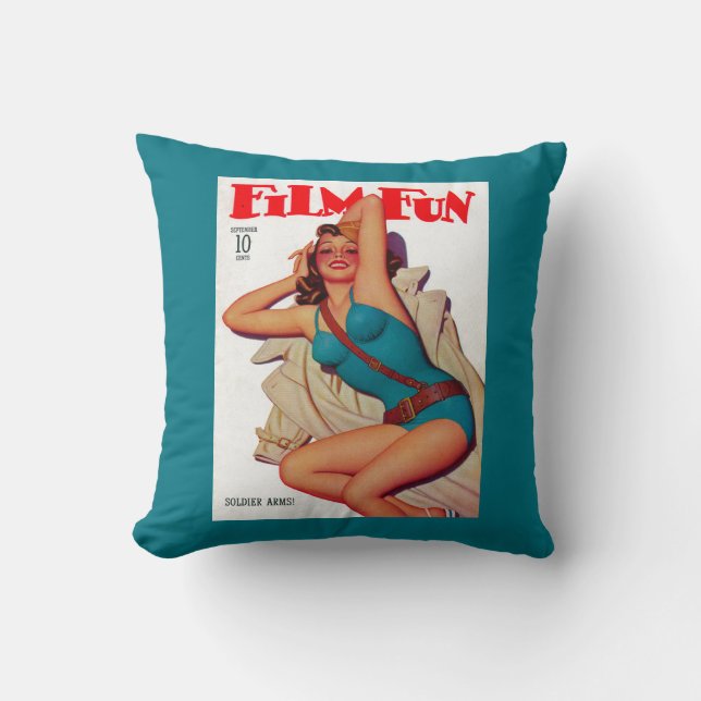 Coussin Couverture de magazine d'amusement de film 10 (Recto)
