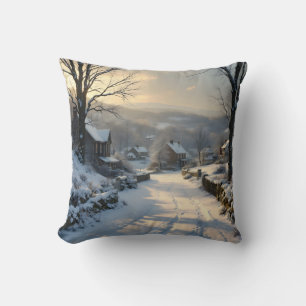 Coussin Couverture de paysage hivernal – Calme après une c